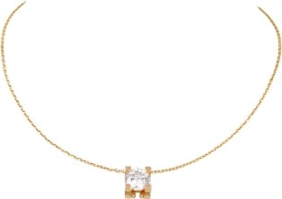 cartier diamond gold necklace
