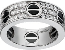 cartier double c ring black