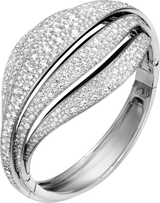High Jewellery bracelet White gold, black lacquer, diamonds