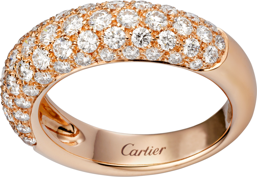 Etincelle de Cartier 戒指18K玫瑰金，鑽石