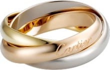 white gold trinity ring