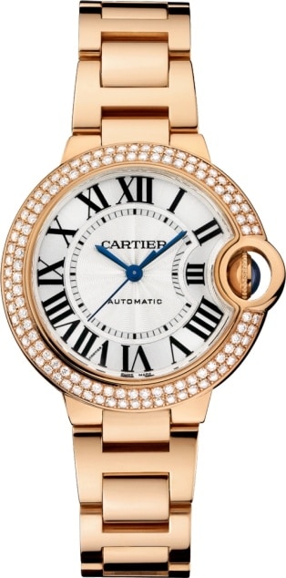 rose gold cartier watch