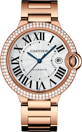 cartier ballon bleu rose gold watch price