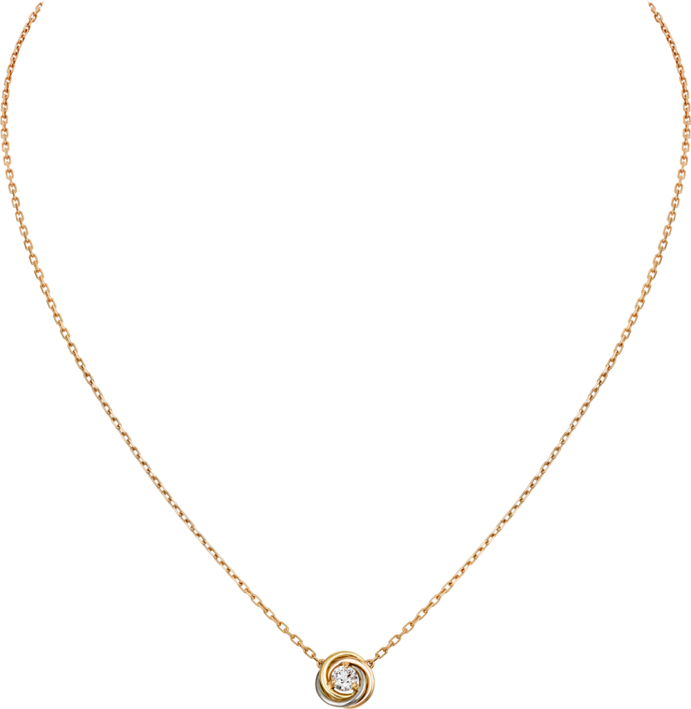 Trinity necklaceWhite gold, yellow gold, rose gold, diamond