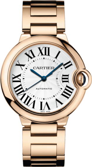 Ballon Bleu de Cartier watch 36mm, automatic movement, rose gold