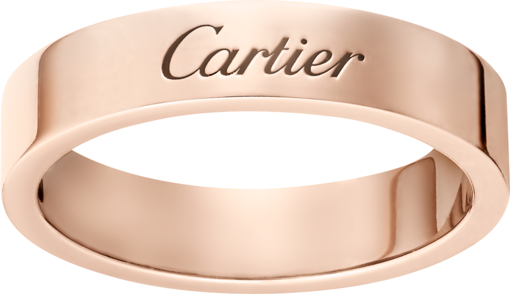 C de Cartier 結婚戒指18K玫瑰金
