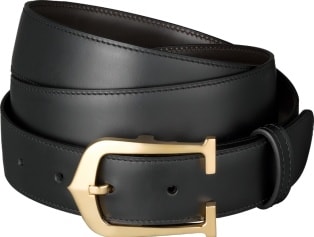 CRL5000171 - Elongated C belt - Black 