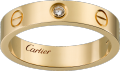 <span class='lovefont'>A </span> 結婚戒指，1顆鑽石 18K黃金，鑽石