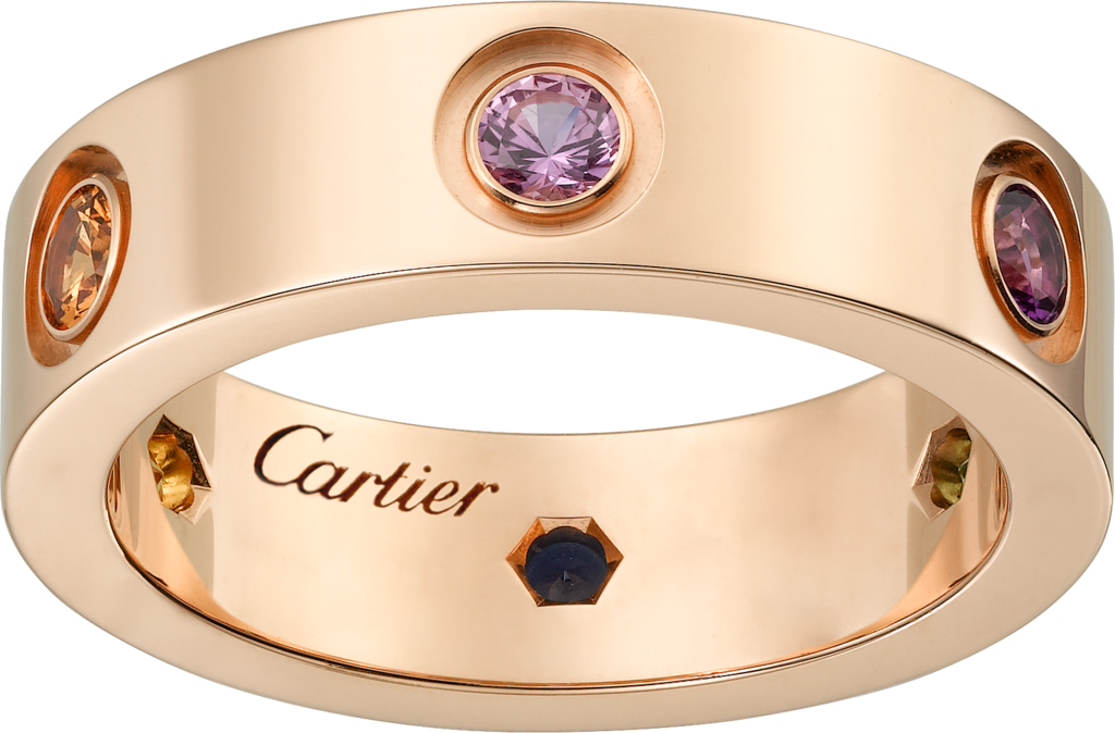 cartier trinity ring pink sapphire