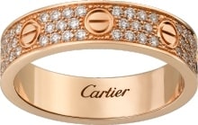 cartier love band rose gold