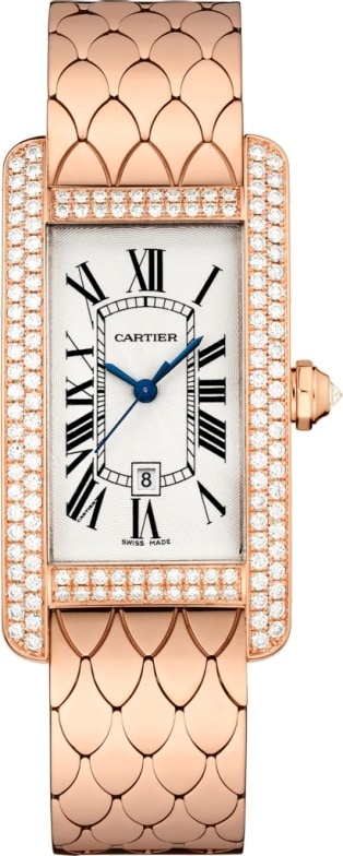 cartier tank americaine pink gold