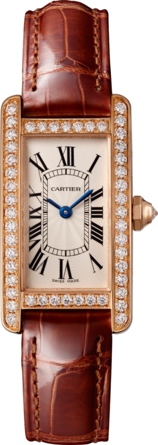 cartier tank americaine or rose