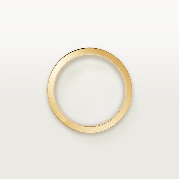 C de Cartier 結婚戒指，寬4毫米，1顆鑽石 18K黃金，鑽石