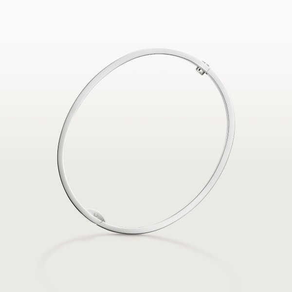Love bracelet, classic model, paved, 10 diamonds White gold, diamonds