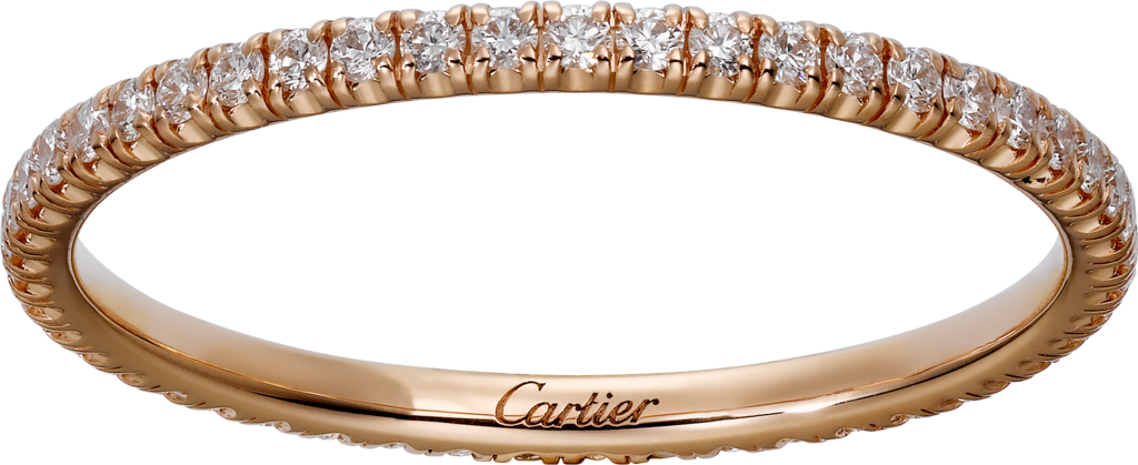 Étincelle de Cartier 結婚戒指18K玫瑰金，鑽石