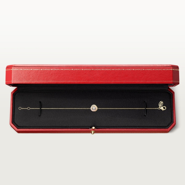 Trinity 手鐲，鏈帶設計，明亮式切割圓鑽 白色黃金，黃金，玫瑰金，鑽石