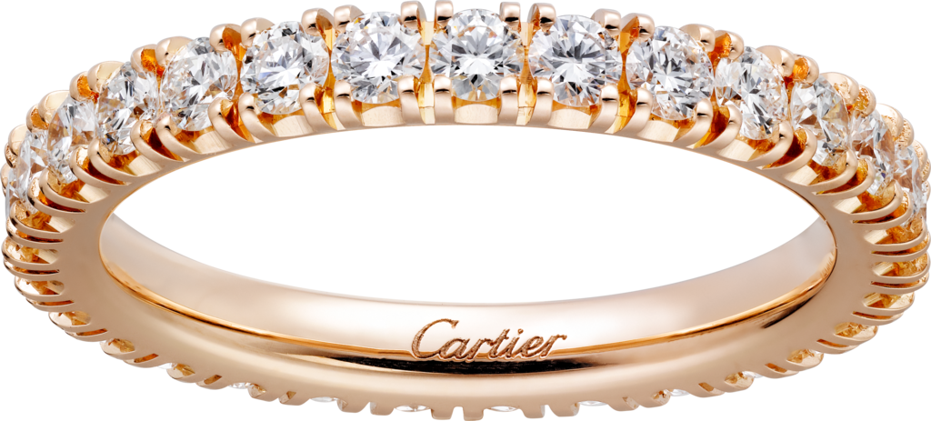 cartier wedding ring rose gold