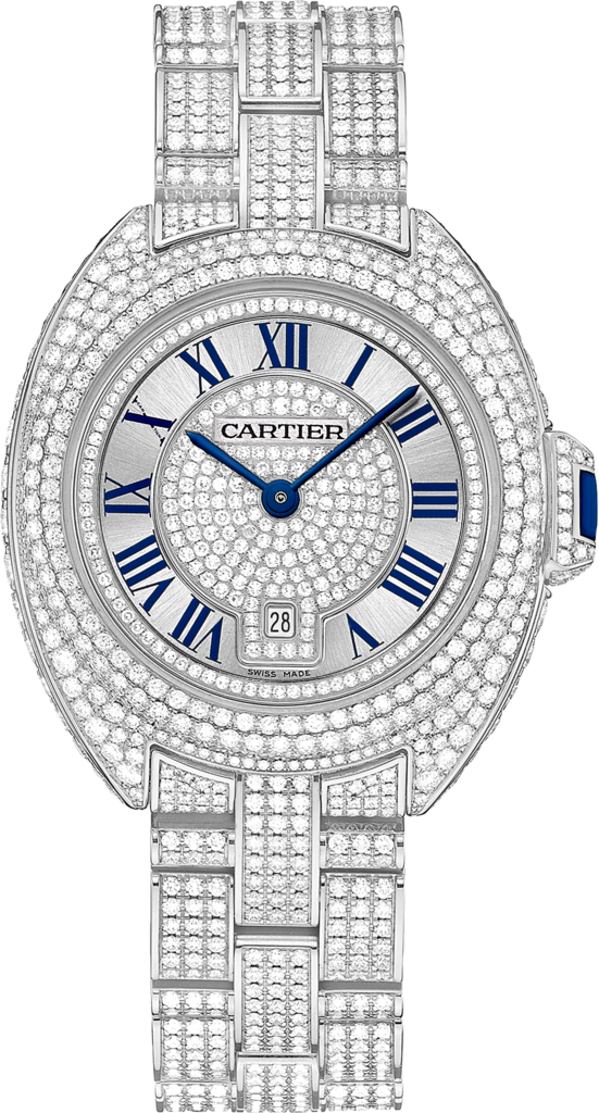 cartier white gold watch