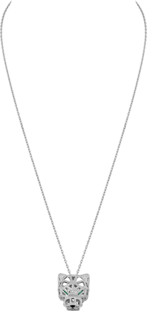 Panthère de Cartier necklaceWhite gold, emeralds, diamonds, onyx