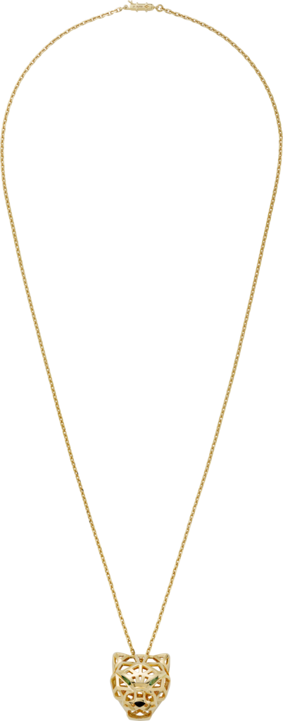 Panthère de Cartier necklaceYellow gold, tsavorite garnets, onyx