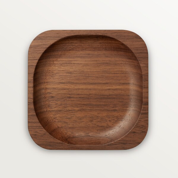 Santos de Cartier set of 1 decanter and 2 glasses Crystal and walnut wood