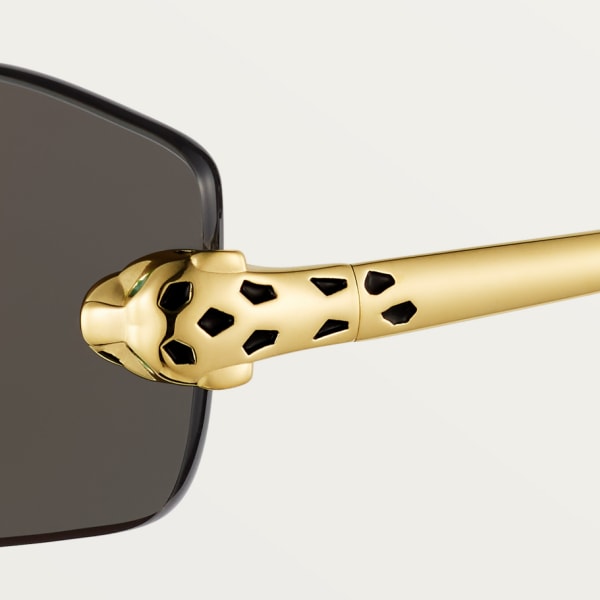 Panthère de Cartier 太陽眼鏡 光滑金色飾面金屬，灰色鏡片