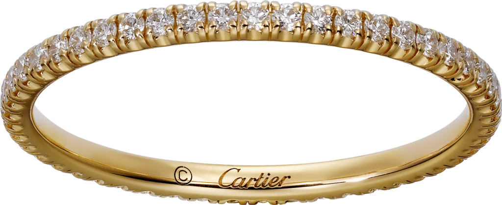 Étincelle de Cartier 結婚戒指18K黃金，鑽石