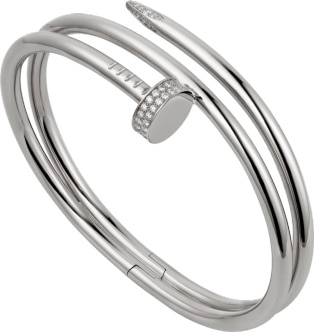 cartier nail bracelet silver price