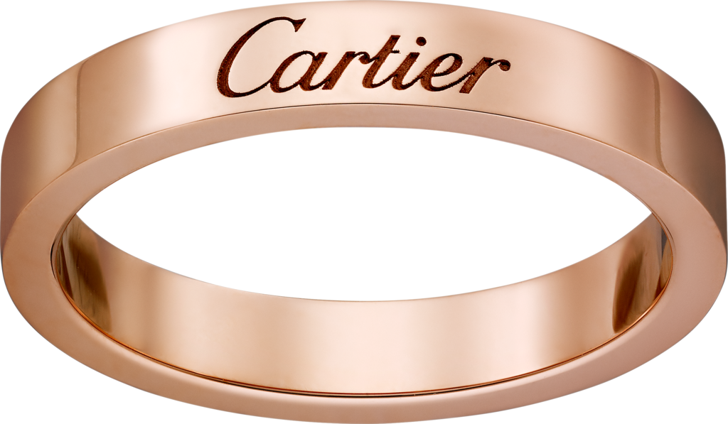 C de Cartier 結婚戒指18K玫瑰金