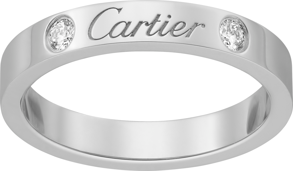 C de Cartier 結婚戒指鉑金，鑽石