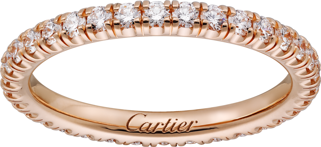 Étincelle de Cartier 結婚戒指18K玫瑰金，鑽石