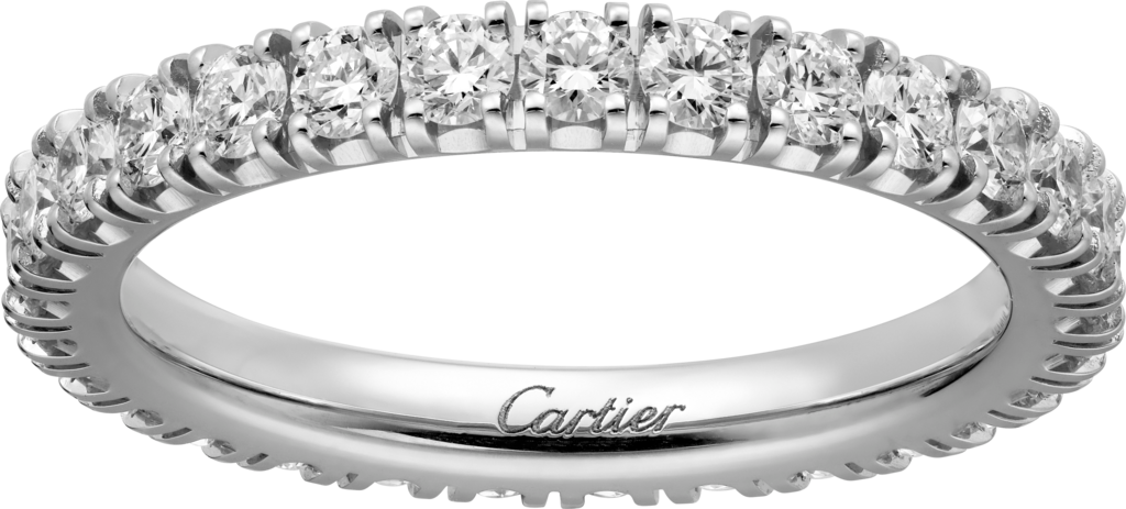 Étincelle de Cartier 結婚戒指鉑金，鑽石