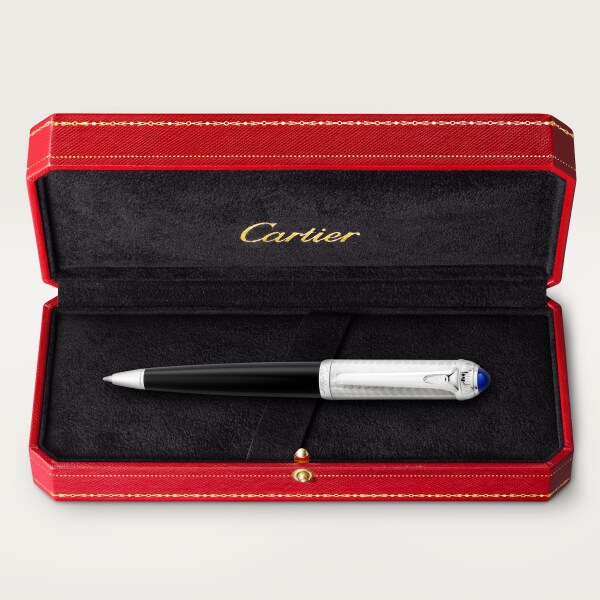 R de Cartier pen Engraved metal, composite, palladium finish