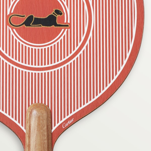 Set of two Cartier Characters beach racquets Painted wood
