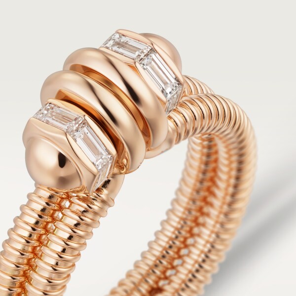 Ecrou de Cartier ring, diamond Rose gold, diamond