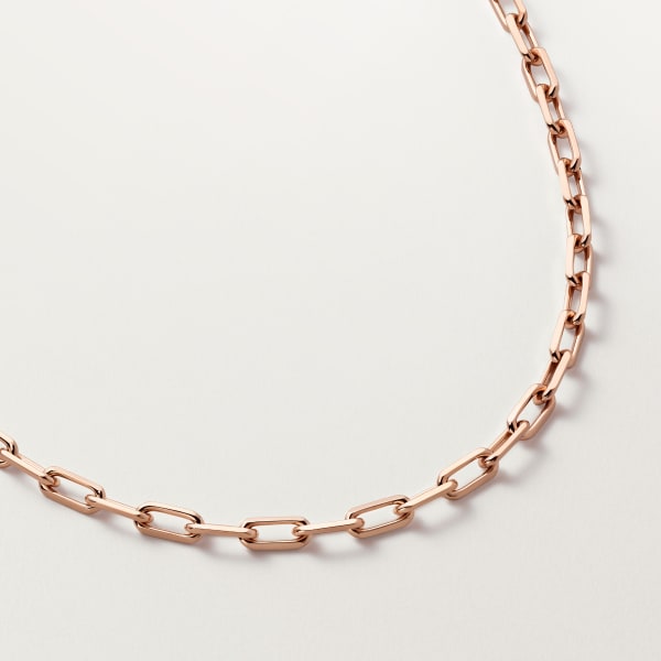 Santos de Cartier necklace, chain, small model Rose gold