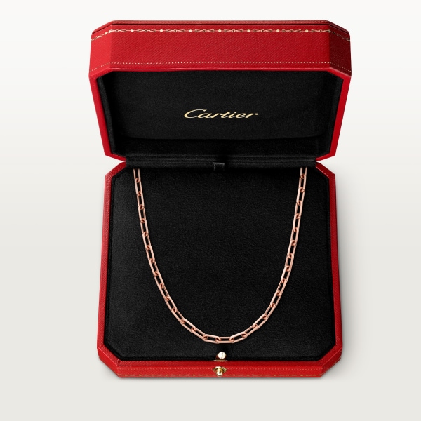 Santos de Cartier necklace, chain, small model Rose gold