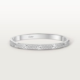 <span class='lovefont'>A </span> bracelet, medium model, paved White gold, diamonds