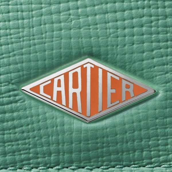 Cartier Losange 卡片夾 橘玉色粒面小牛皮