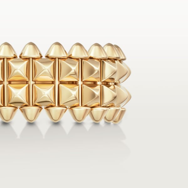 Clash de Cartier 戒指，雙行款  18K黃金
