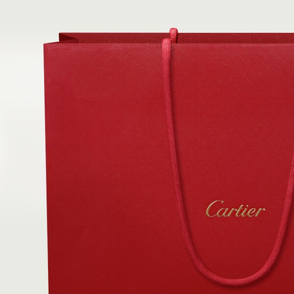 Panthère de Cartier 手袋 栗子棕色小牛皮，金色飾面及黑色琺瑯