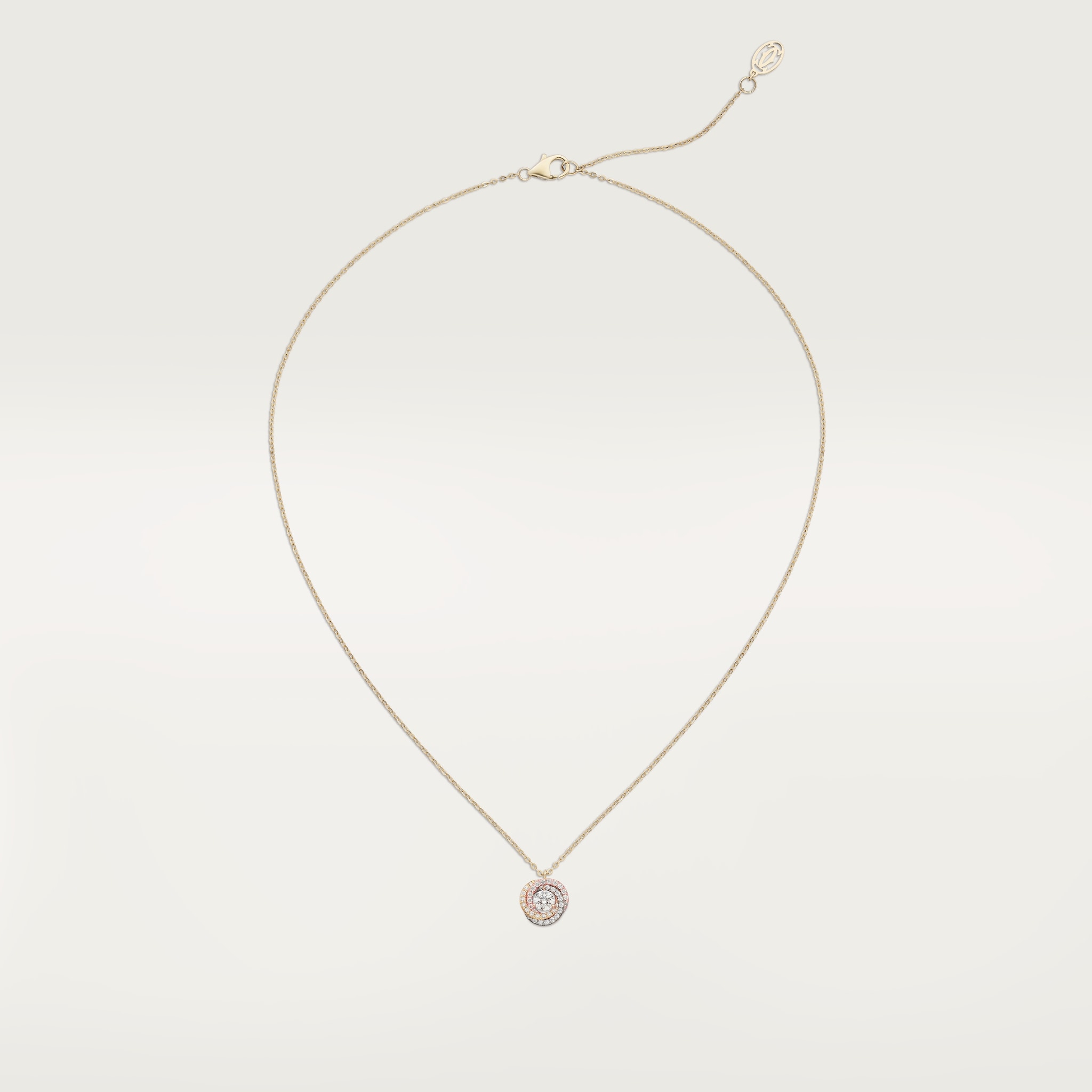 Trinity necklaceWhite gold, yellow gold, rose gold
