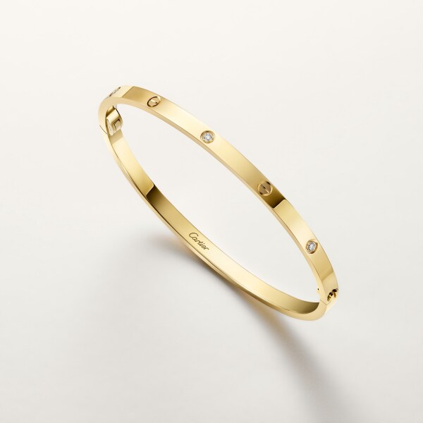 Love bracelet, small model, 6 diamonds Yellow gold, diamonds