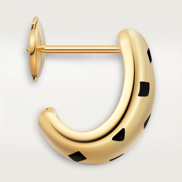Panthère de Cartier earrings Yellow gold, lacquer 