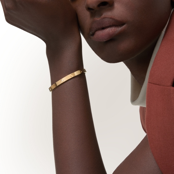 Love bracelet, medium model, 4 diamonds Yellow gold, diamonds