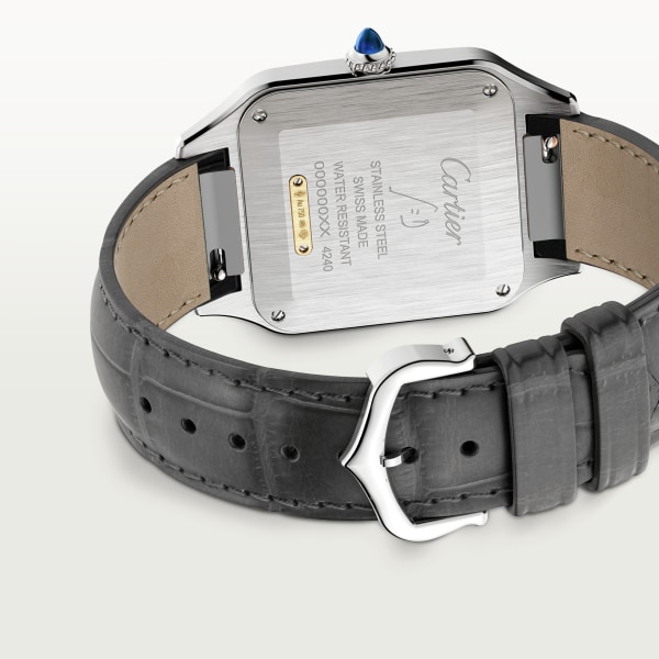 Santos-Dumont 腕錶 大型款，石英機芯，黃金，精鋼，皮革