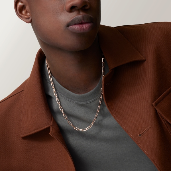 Santos de Cartier necklace, chain, medium model Rose gold