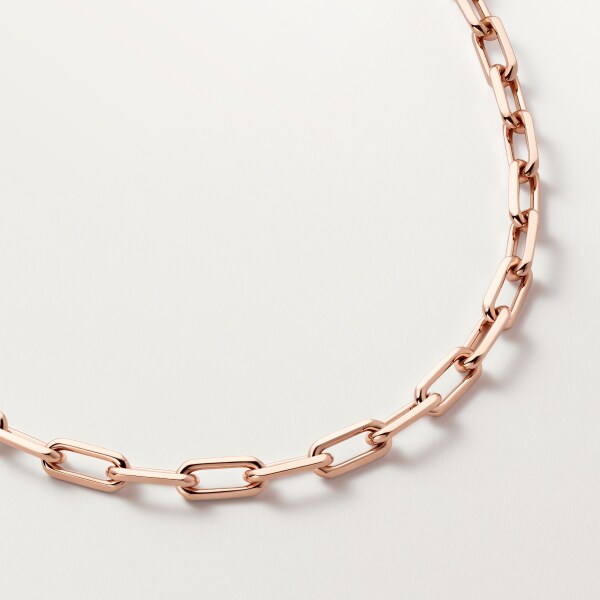 Santos de Cartier necklace, chain, medium model Rose gold