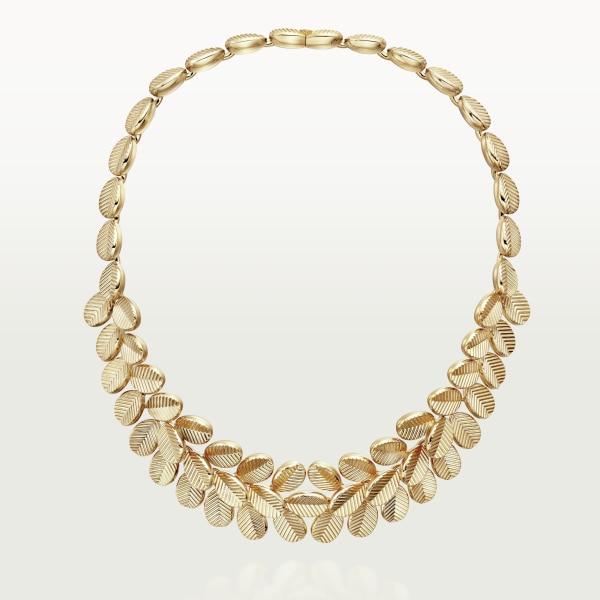 Grain de Café necklace Yellow gold, diamond