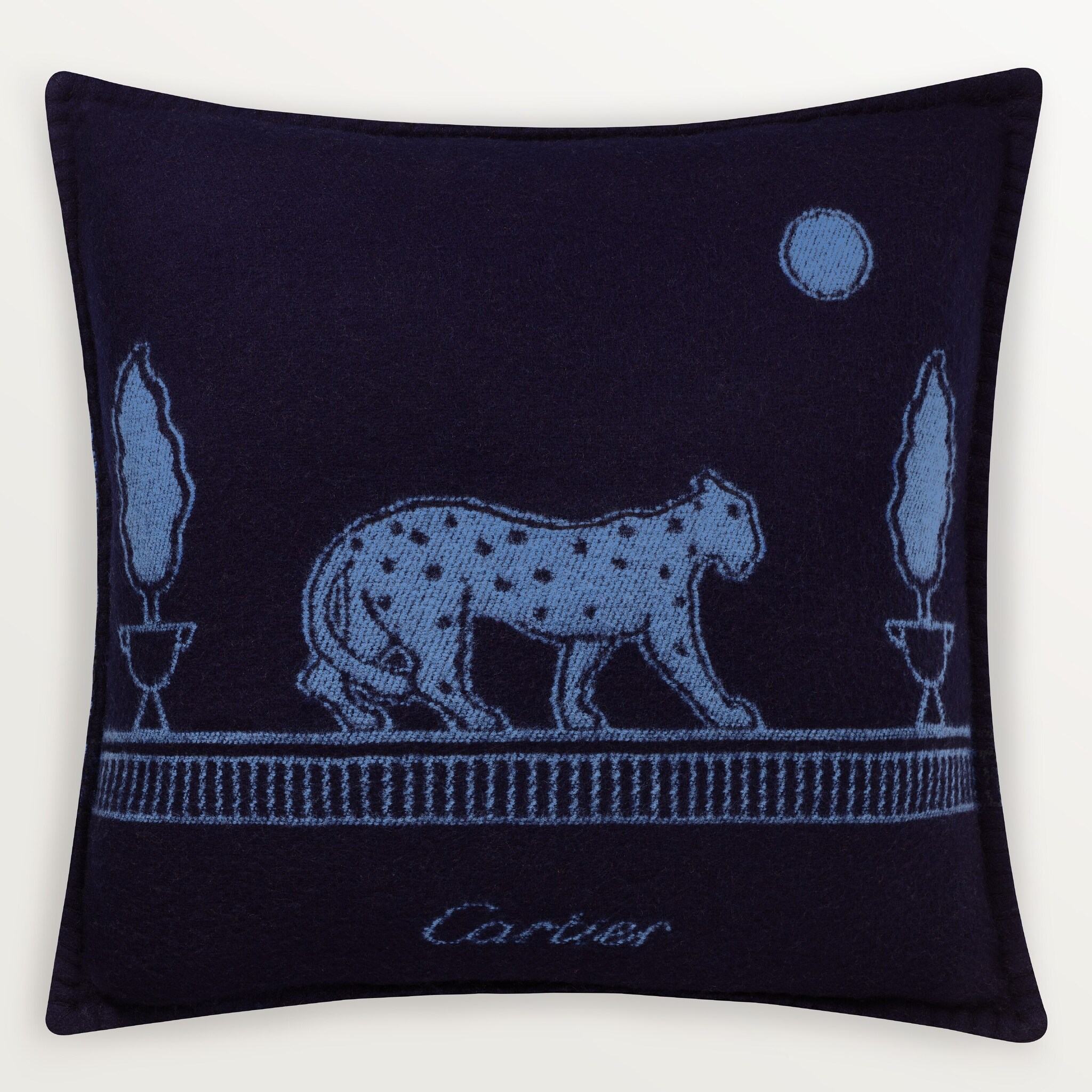 Panthère de Cartier 枕墊美利奴羊毛及羊絨